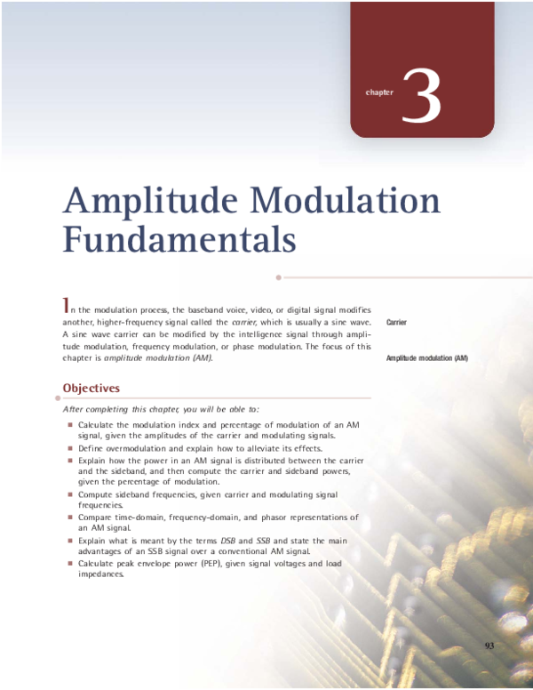 (PDF) Amplitude Modulation Fundamentals