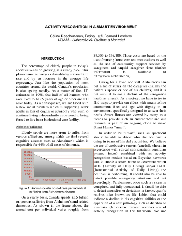 (PDF) ACTIVITY RECOGNITION IN A SMART ENVIRONMENT