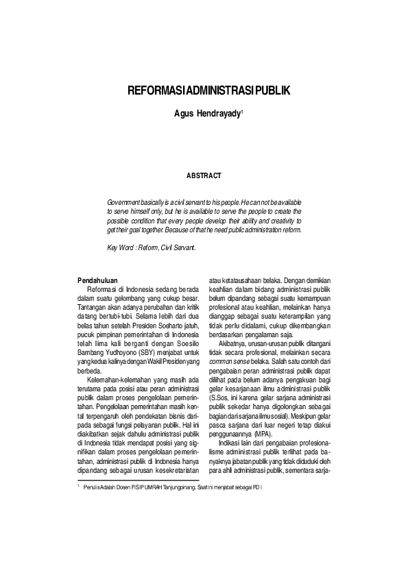 Contoh makalah administrasi publik image