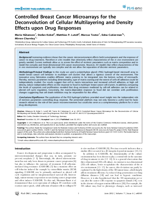 (PDF) Controlled Breast Cancer Microarrays for the Deconvolution of ...