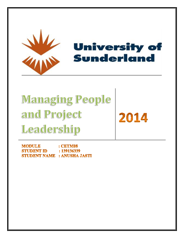 Managing people and project leadership leadership in project management ppt