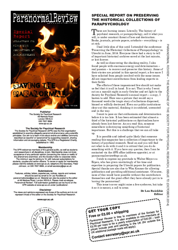 Parapsychology essay 04 picture