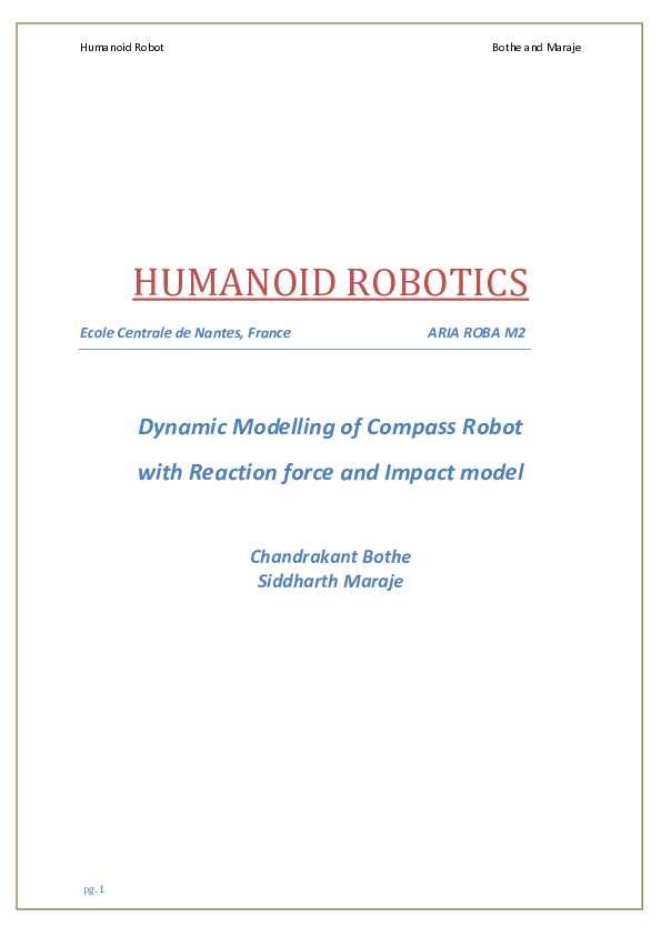 Compass Robot Modelling