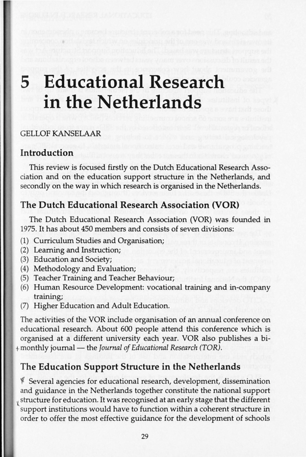 (PDF) 5 Educational Research in the Netherlands
