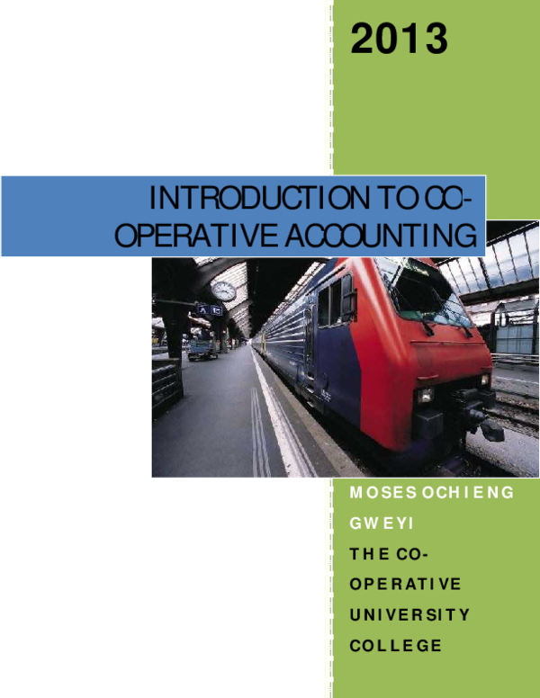 (PDF) THE COOPERATIVE ACCOUNTING Isaac Langat Academia.edu