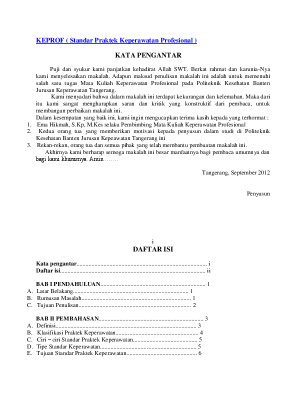 Pertanyaan Tentang Keperawatan Profesional Cara Golden