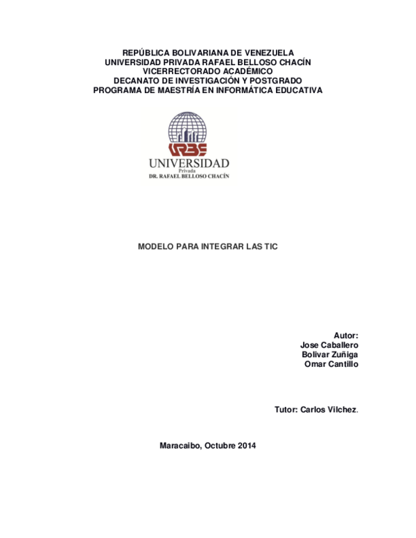 (DOC) REPÚBLICA BOLIVARIANA DE VENEZUELA UNIVERSIDAD PRIVADA RAFAEL ...