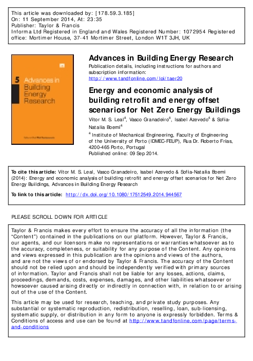 (PDF) Energy and economic analysis of building retrofit and energy ...