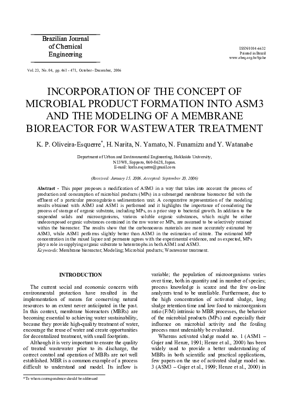 (PDF) Incorporation of the concept of microbial product formation into ...
