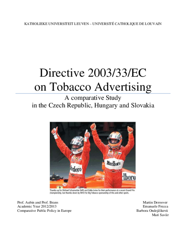 tobacco advertising uk