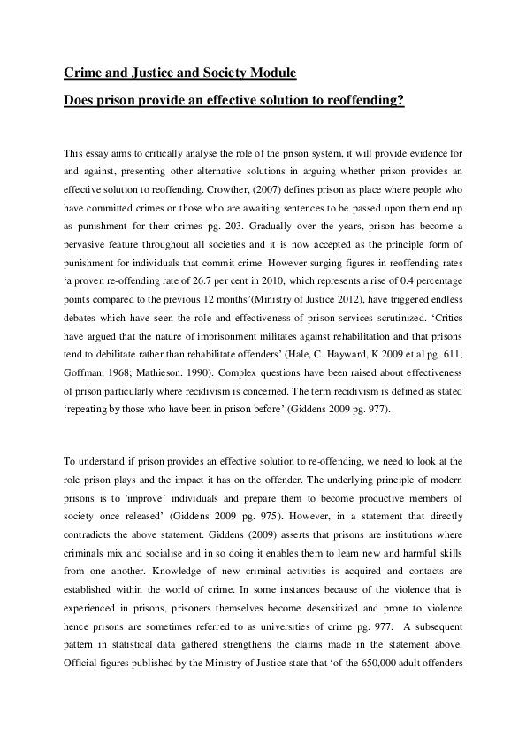 Prison is a waste of time essay image