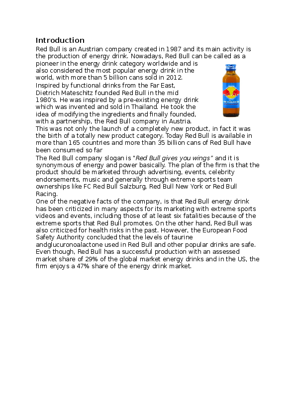 Doc Redbull Marketing Project Victor Rosado Academia Edu