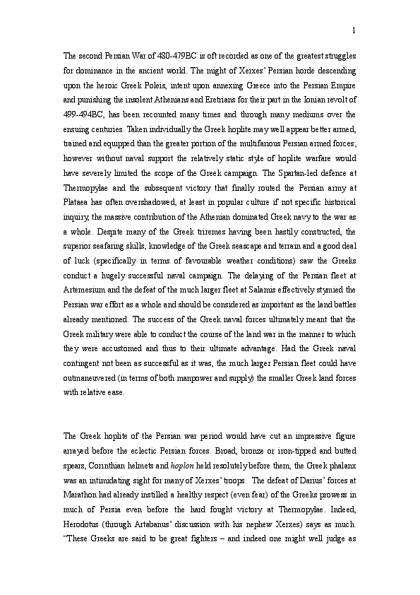 Results of persian war picture