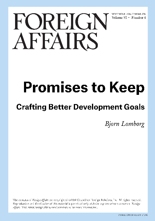 Promises to Keep - Crafting Better Development Goals