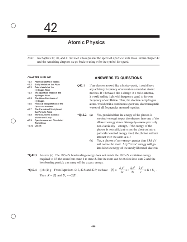 (PDF) 42.10 Lasers ANSWERS TO QUESTIONS El Donesz Gomez Reyna