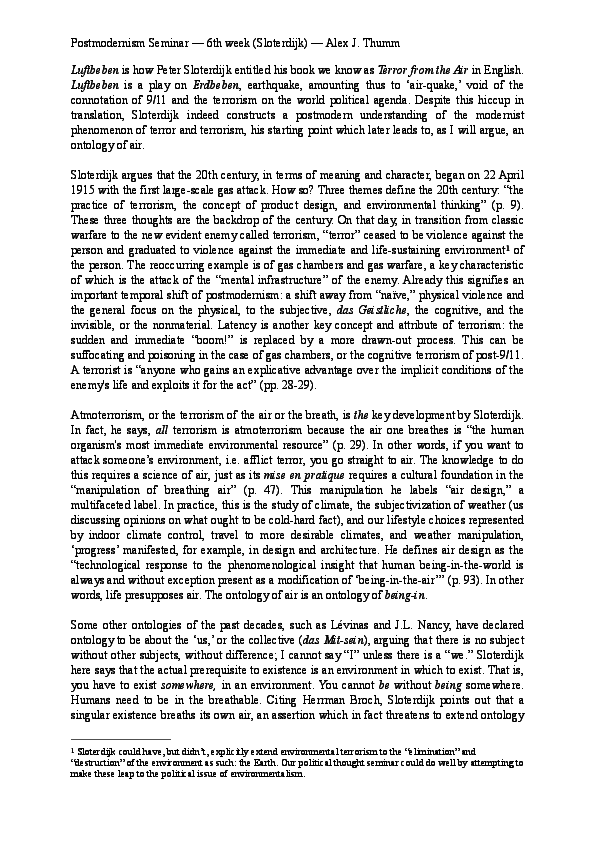 Sloterdijk essay 05 picture