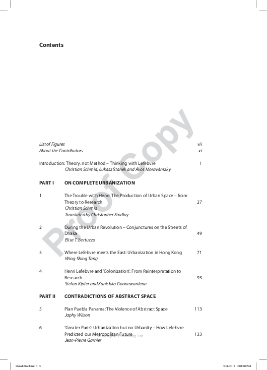 (PDF) Urban Revolution Now. Henri Lefebvre in Urban Research and