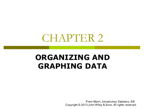 (PDF) ORGANIZING AND GRAPHING DATA