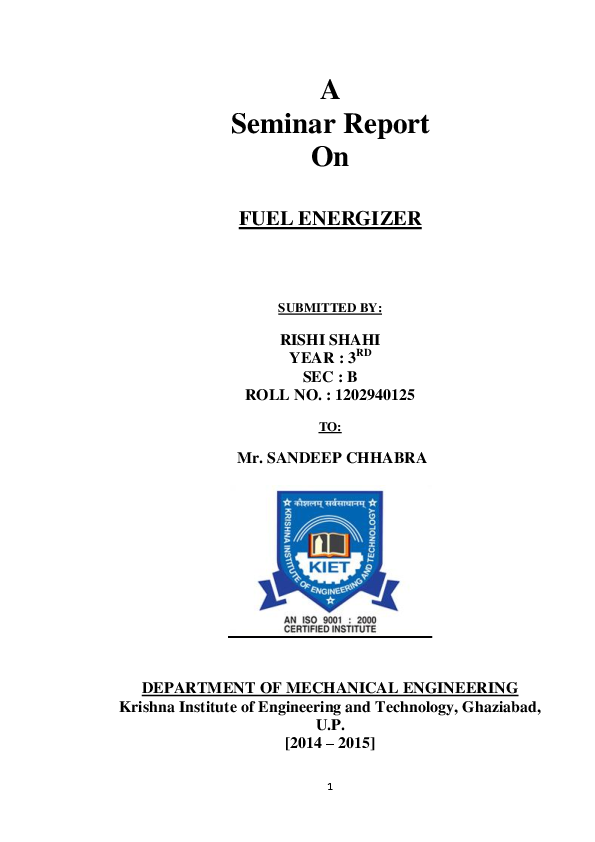 (PDF) Fuel Energizer RISHI SHAHI Academia.edu