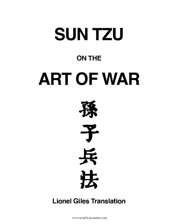 (PDF) ART OF WAR Griffin Gibson Academia.edu
