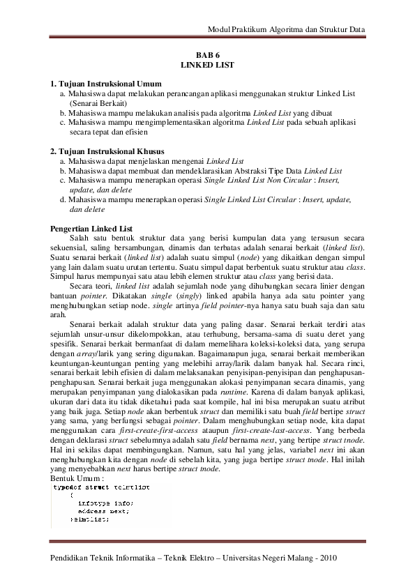 (PDF) Modul 6 ASD