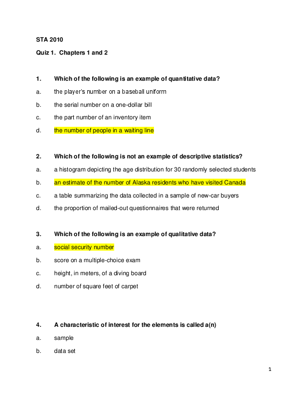 categorical data examples