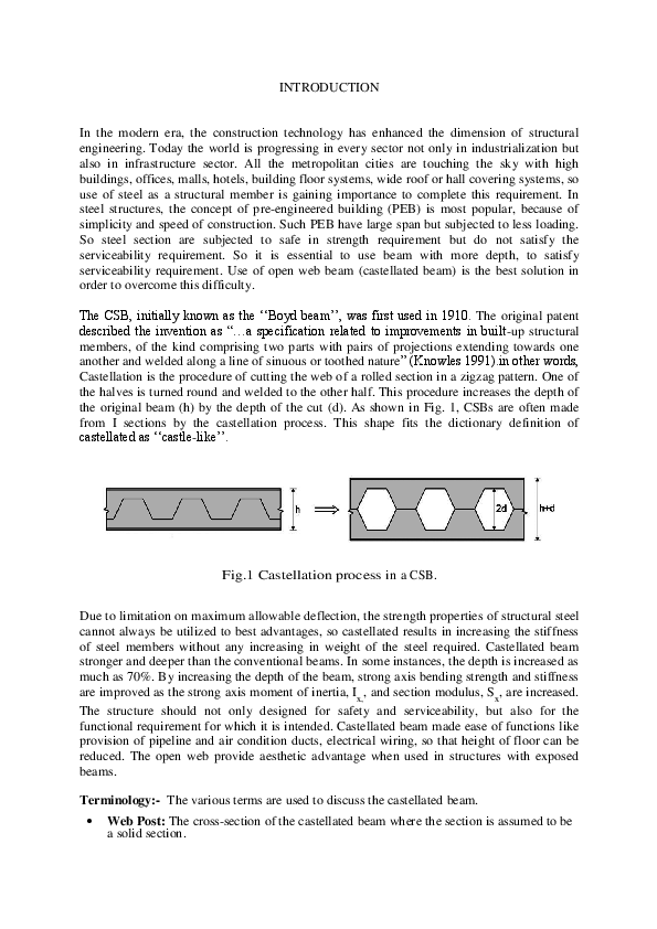 Castellated Beam Advantages - The Best Picture Of Beam