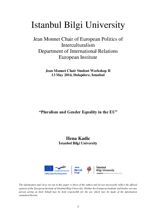 (PDF) Political Participation of Women in Turkey and the European Union ...