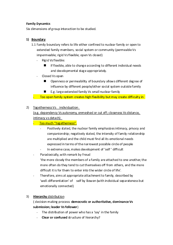 Family dynamics examples picture