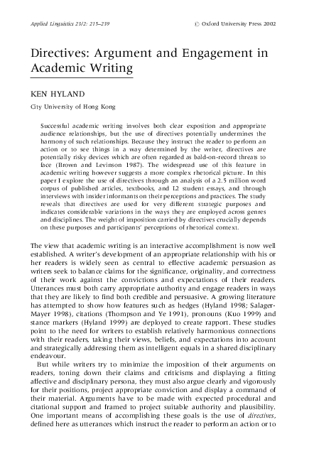 Essay terms directives image