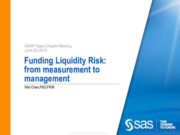 (PDF) Funding Liquidity Risk: from measurement to management