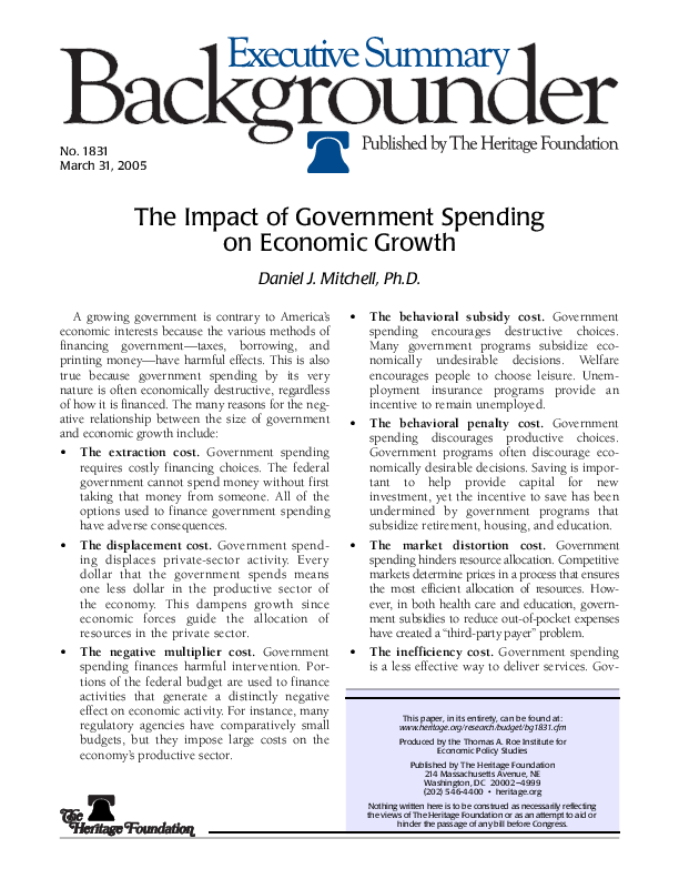 (PDF) The Impact of Government Spending on Economic Growth