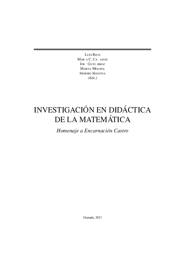 (PDF) A model of mathematics teacher’s specialised knowledge