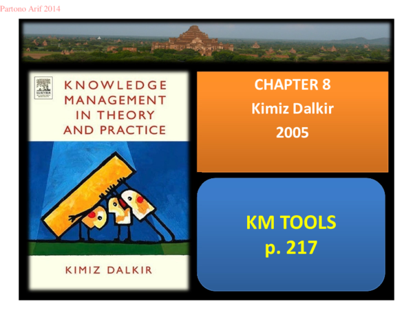 (PDF) knowledge management lecture about KM tools