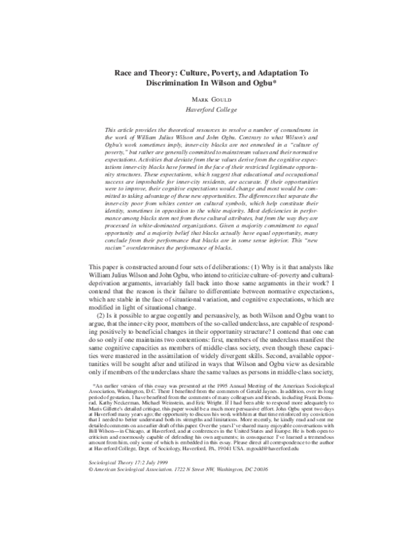 John ogbu essay picture