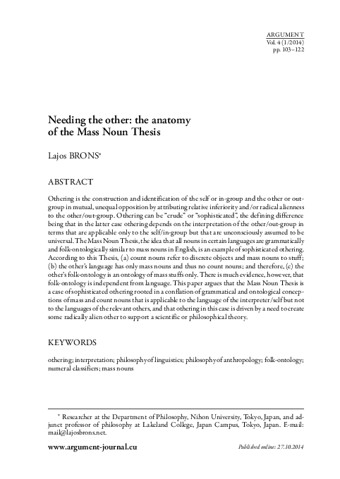 What are the two parts of a thesis statement image