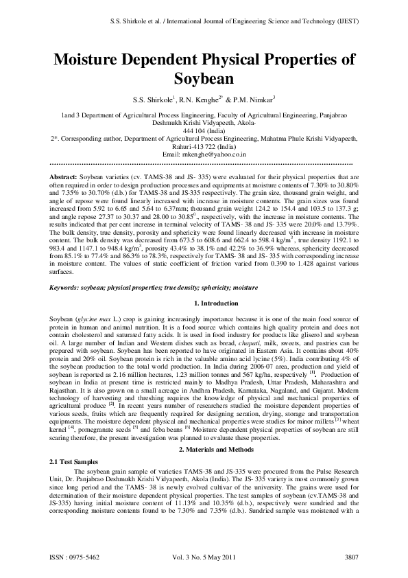 density of soybean oil