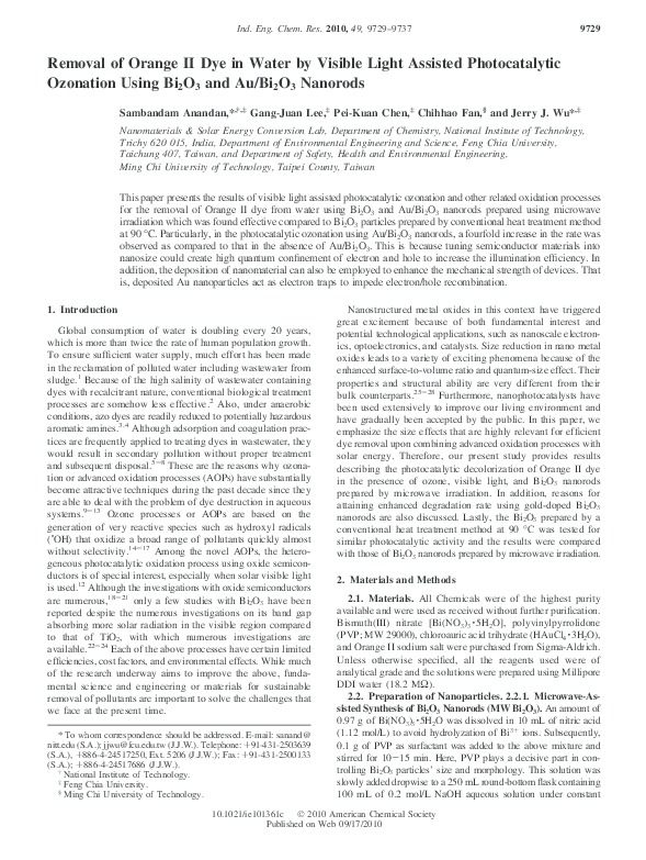 (PDF) Bi nanoparticles and Bi 2O 3 nanorods formed by thermal plasma ...
