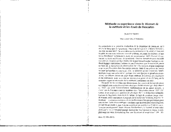 rené descartes discours de la méthode pdf