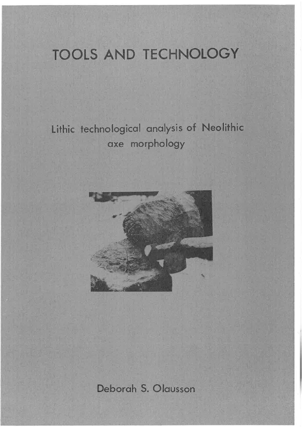 (PDF) Tools and Technology. Lithic technological analysis of Neolithic ...