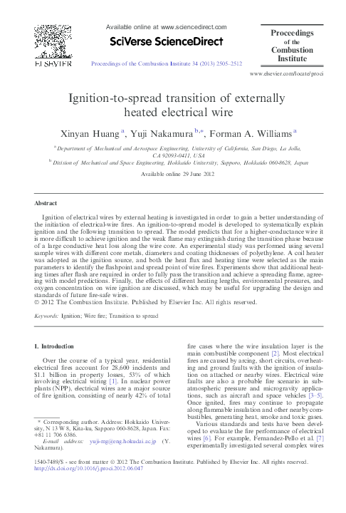 (PDF) Experimental study of upward flame spread of an inclined fuel surface