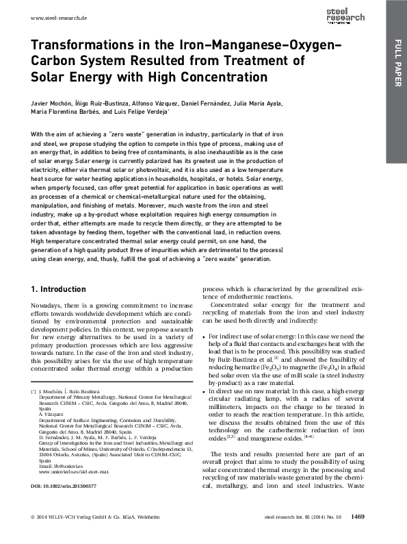 (PDF) Transformations in the IronManganeseOxygen Carbon System