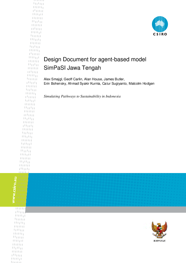 (PDF) Design Document for agent-based model