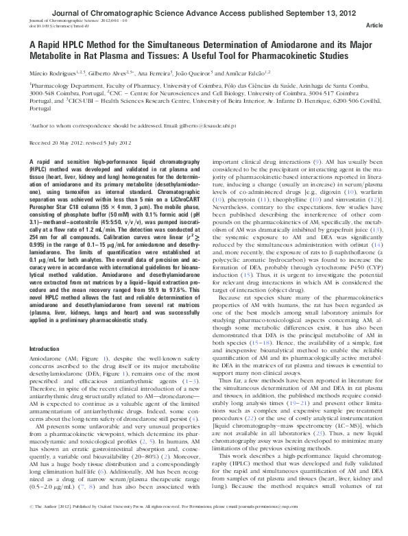 (PDF) A Rapid HPLC Method for the Simultaneous Determination of ...