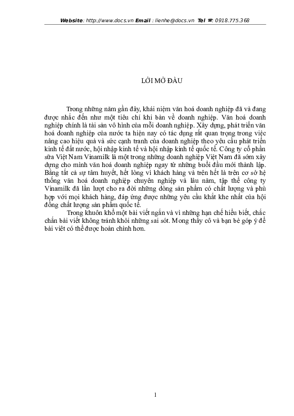 Vinamilk company introduction picture