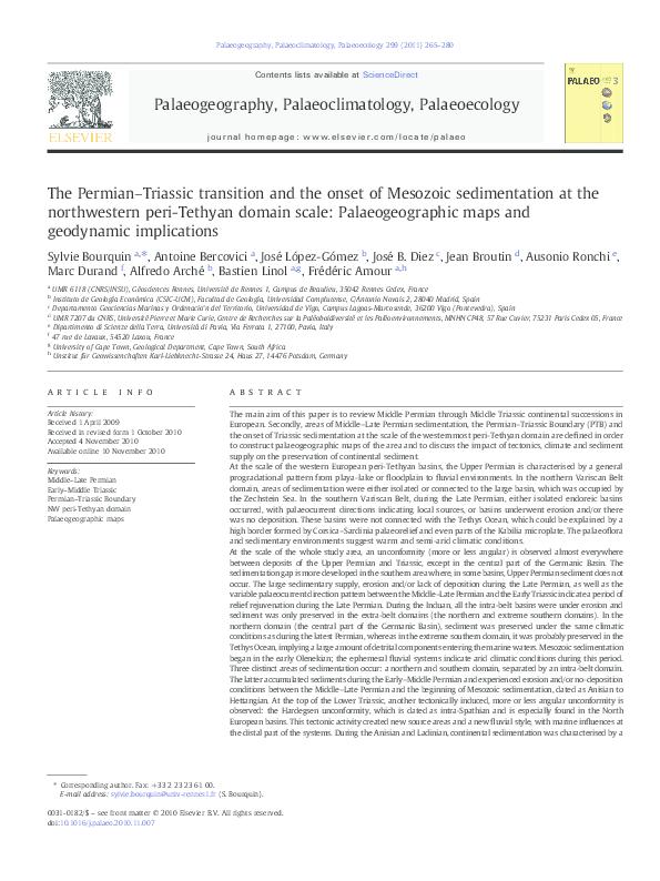 Pdf The Permian Triassic Boundary And The Beginning Of The