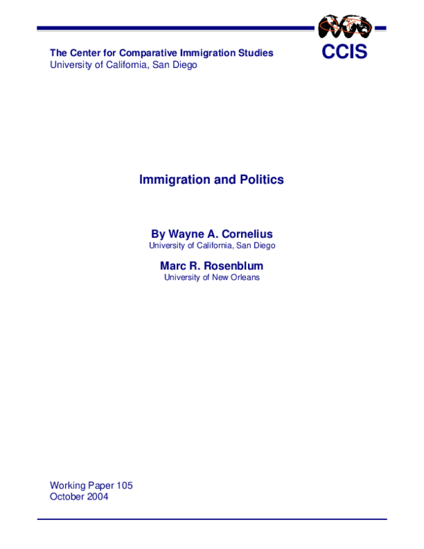 Wayne a cornelius essays 06 picture