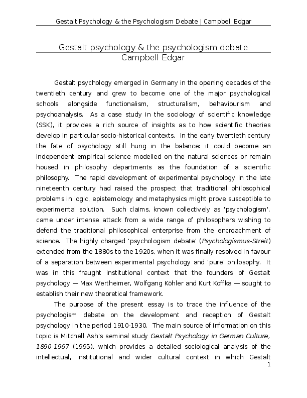 Who created gestalt theory image