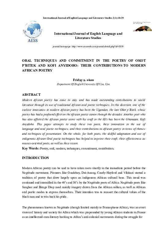 (DOC) International Journal of English Language and Literature Studies ...