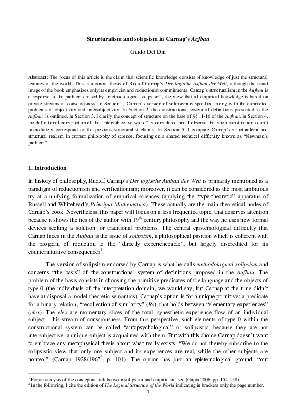 Thesis on solipsism picture